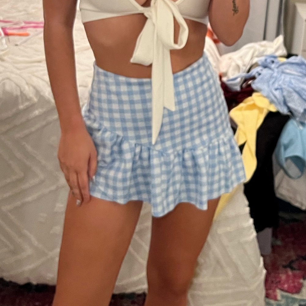 Blue and white skort from Altards state